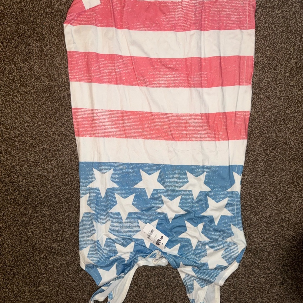 Charlotte Russe Red, White, and Blue Star Dress